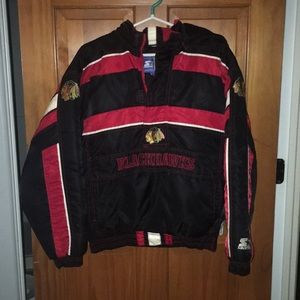 Vintage blackhawks starter jacket